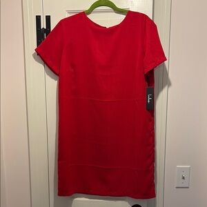 Lulu's Red Raglan Sleeve Mini Dress